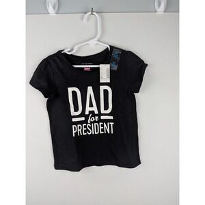The Childrens Place Black Dad For President Graphic Tee Kids Size 5T